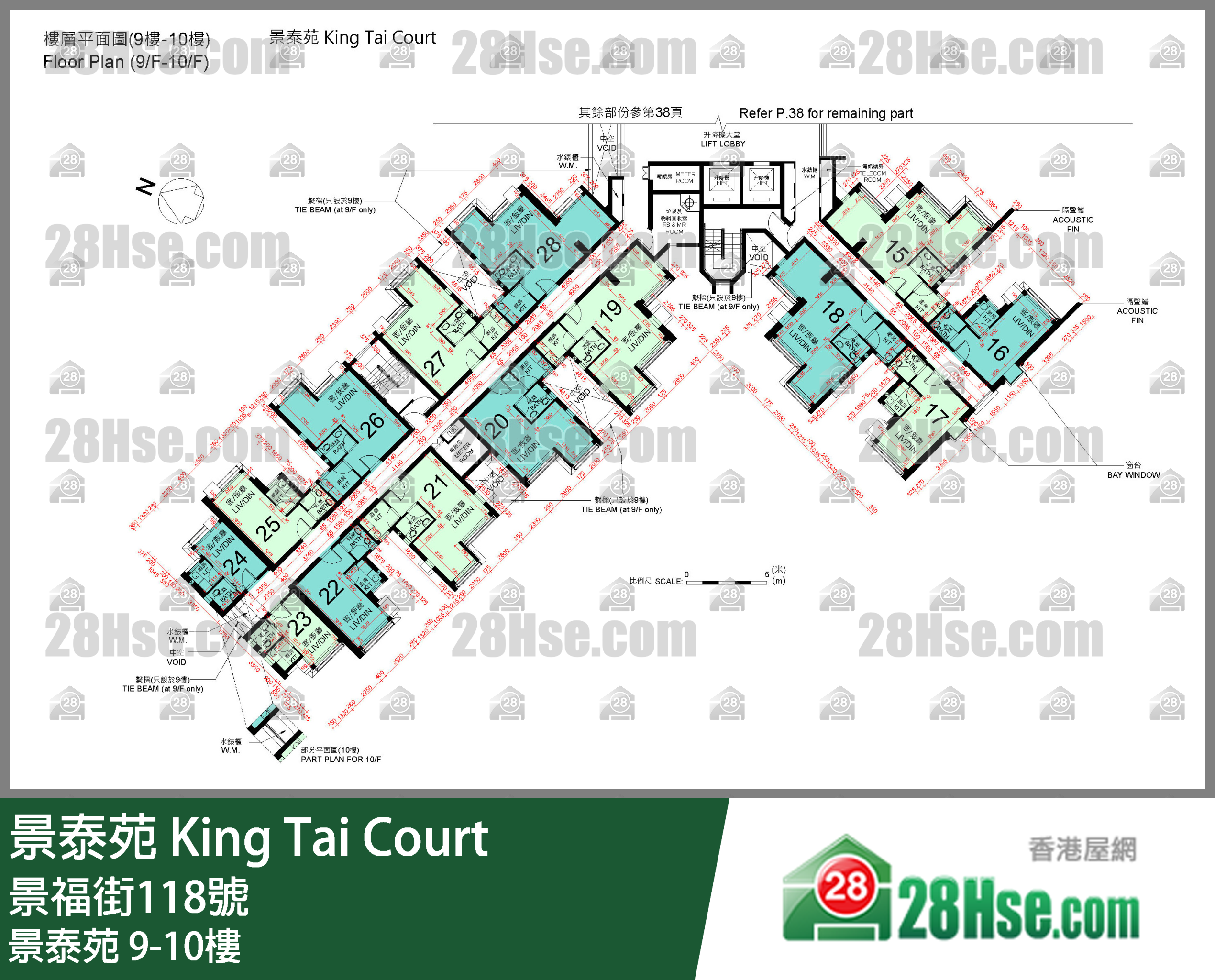 景泰苑 9-10楼 平面图