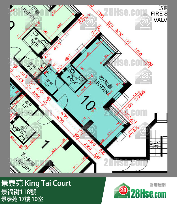 景泰苑 景泰苑17樓 10室 平面圖