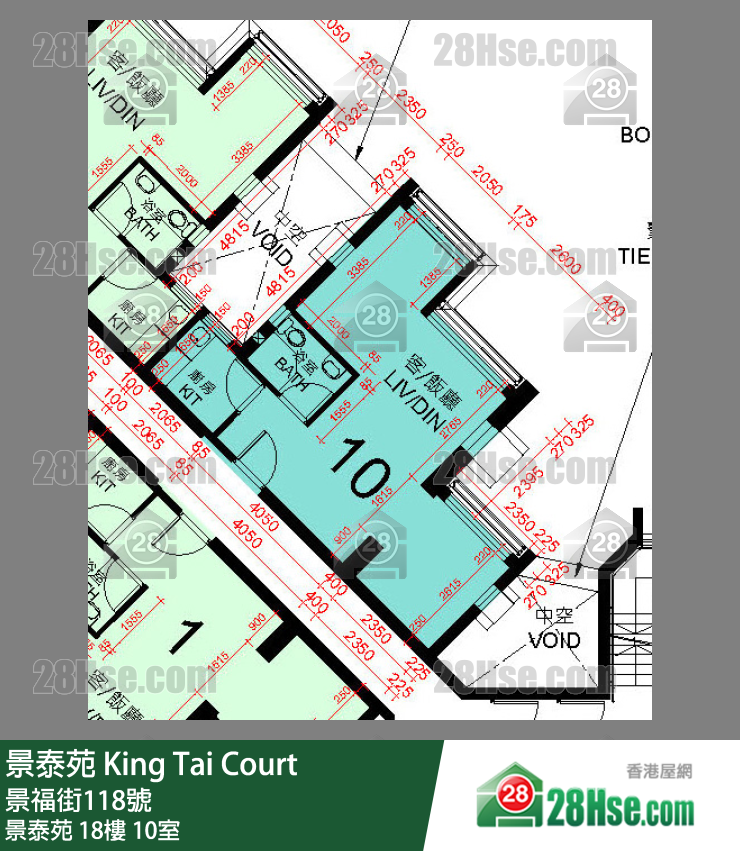景泰苑 景泰苑18樓 10室 平面圖