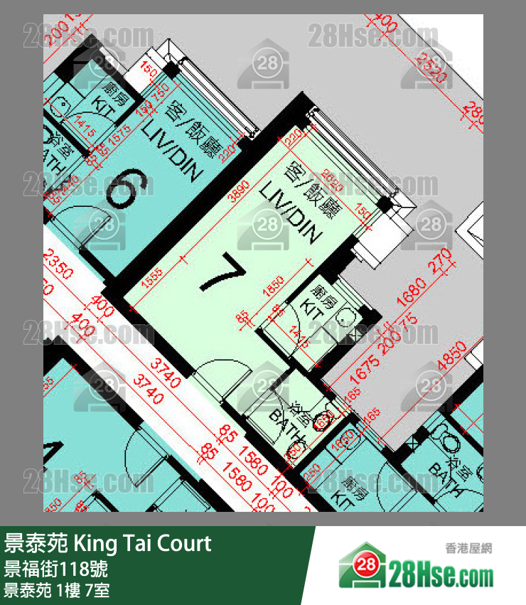 景泰苑 景泰苑1樓 7室 平面圖