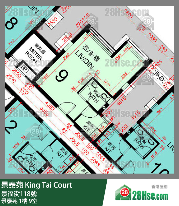 景泰苑 景泰苑1樓 9室 平面圖