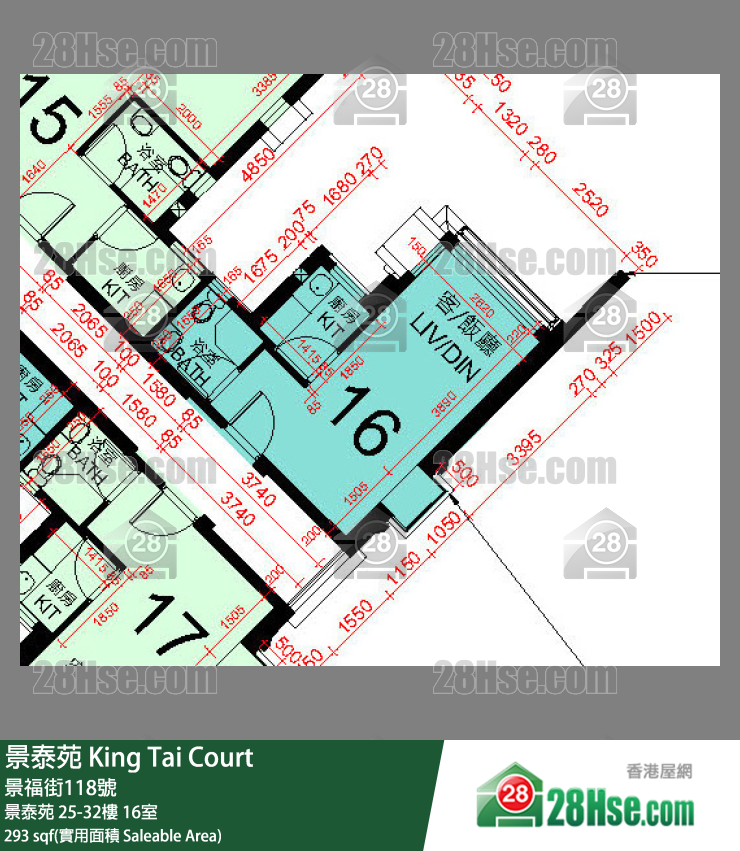 景泰苑 景泰苑 31樓 16室 平面圖