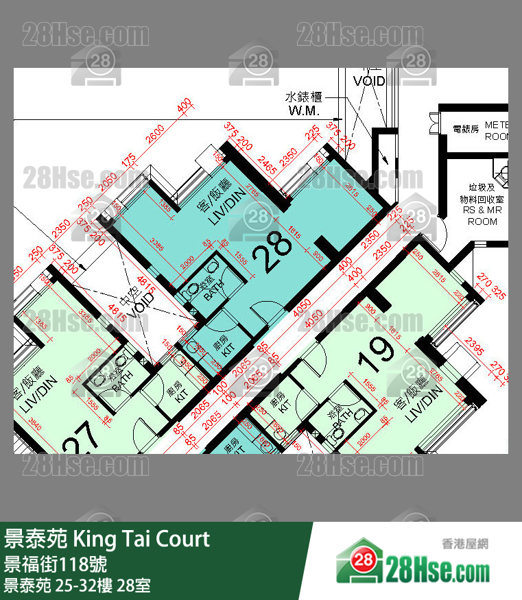 景泰苑 景泰苑29樓 28室 平面圖