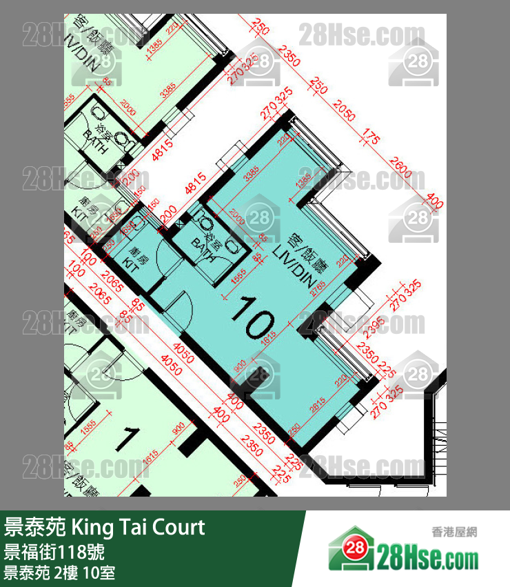 景泰苑 景泰苑2樓 10室 平面圖