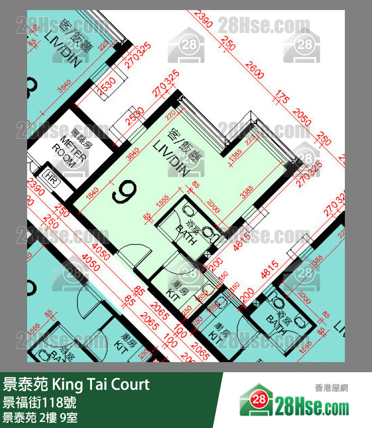 景泰苑 景泰苑2樓 9室 平面圖