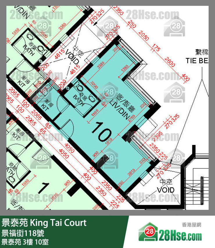 景泰苑 景泰苑3樓 10室 平面圖