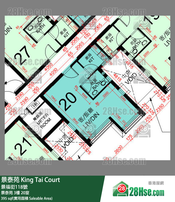 景泰苑 景泰苑 3樓 20室 平面圖