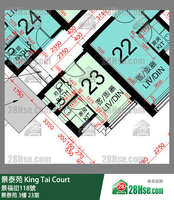 景泰苑 景泰苑3樓 23室 平面圖