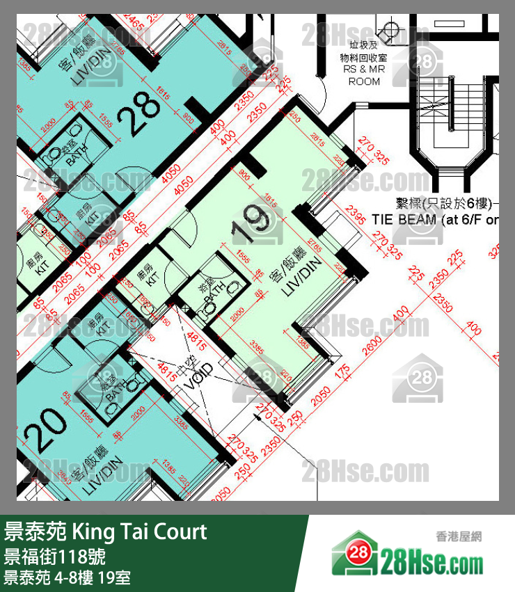 景泰苑 景泰苑4樓 19室 平面圖