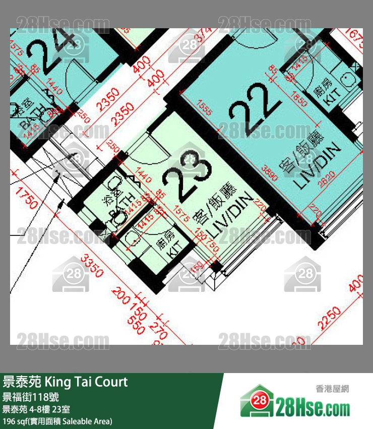 景泰苑 景泰苑4樓 23室 平面圖