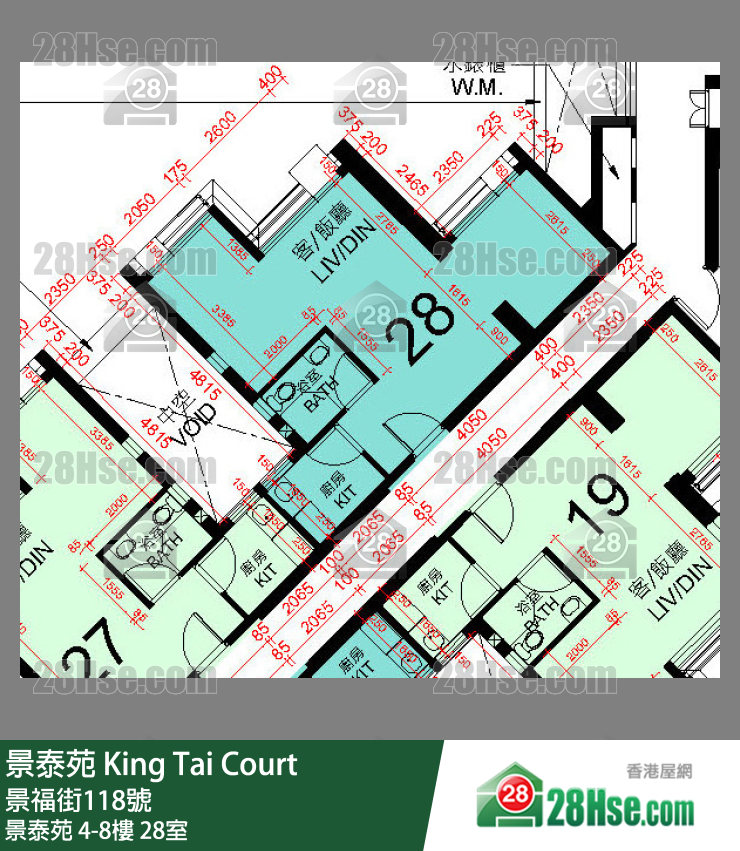 景泰苑 景泰苑7樓 28室 平面圖