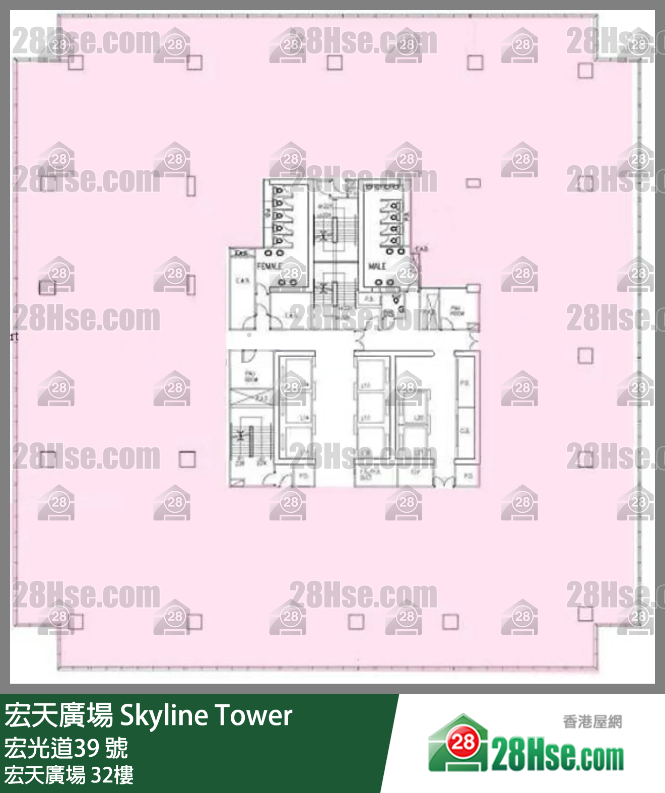 宏天廣場 32樓 平面圖