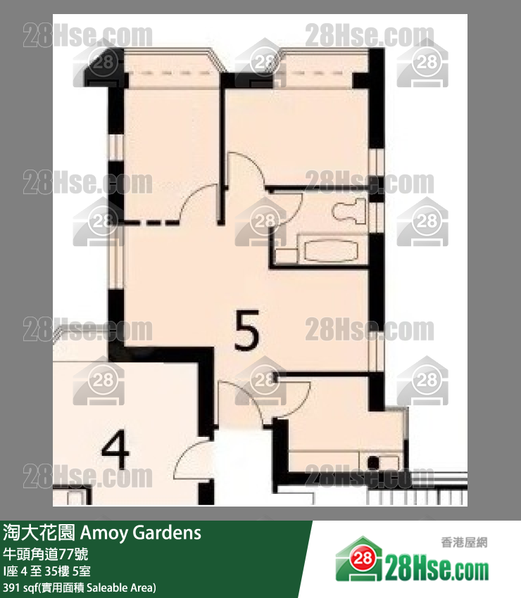 淘大花園 I座11樓 5室 平面圖