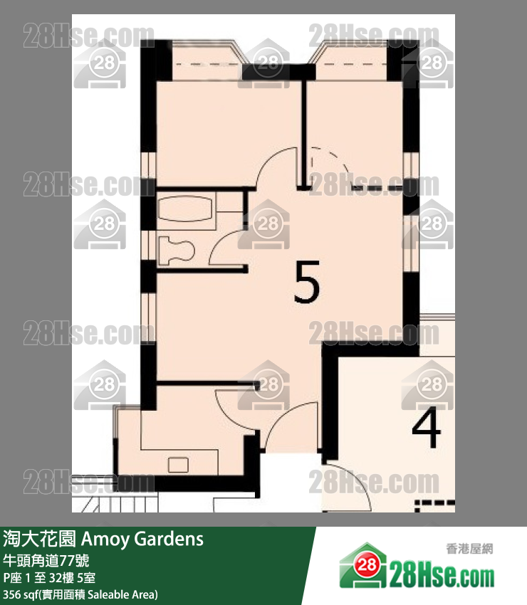 Amoy Gardens Unit FloorPlan (Provided by 28Hse)