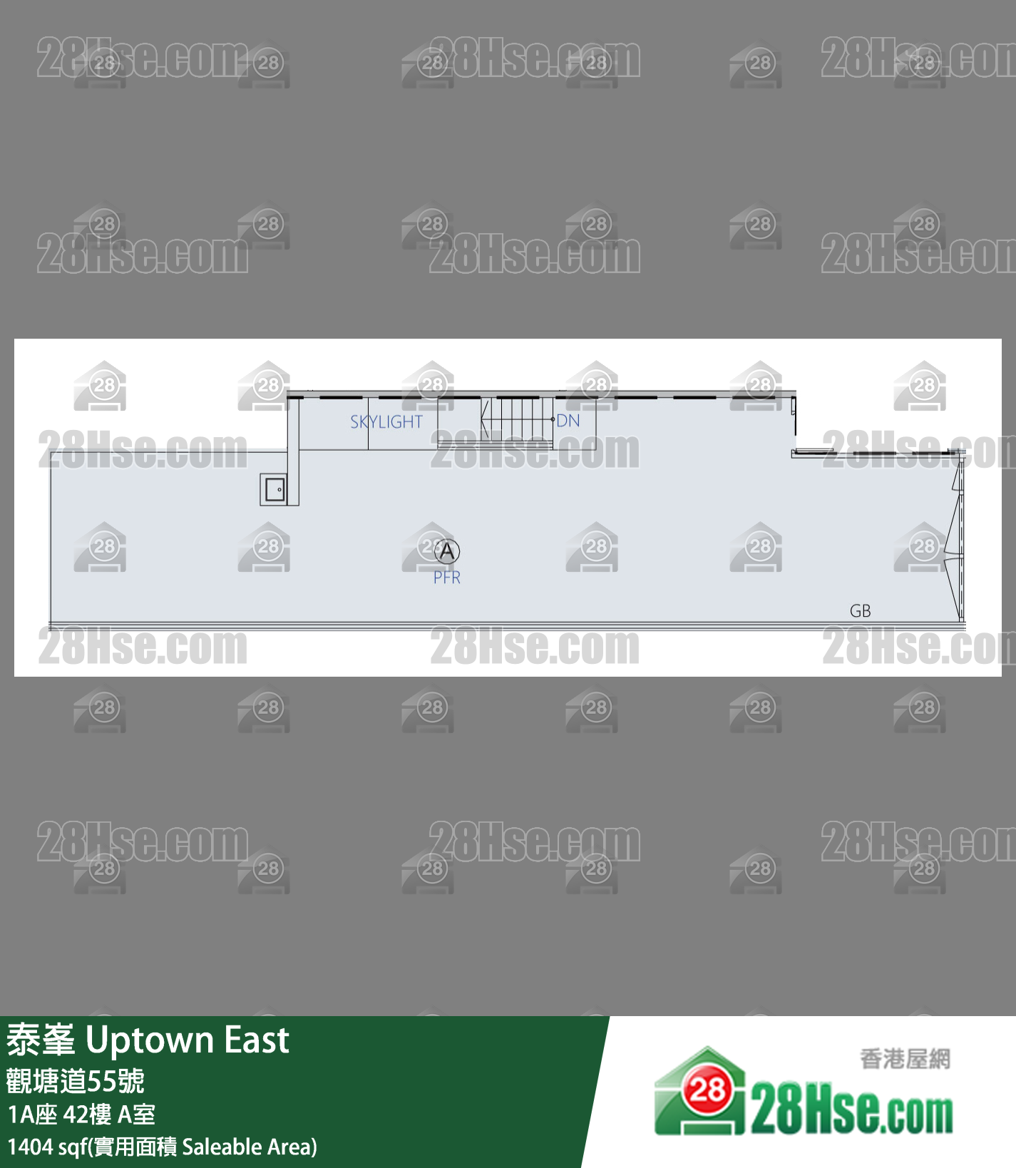 泰峯 1A座42樓 A室 平面圖