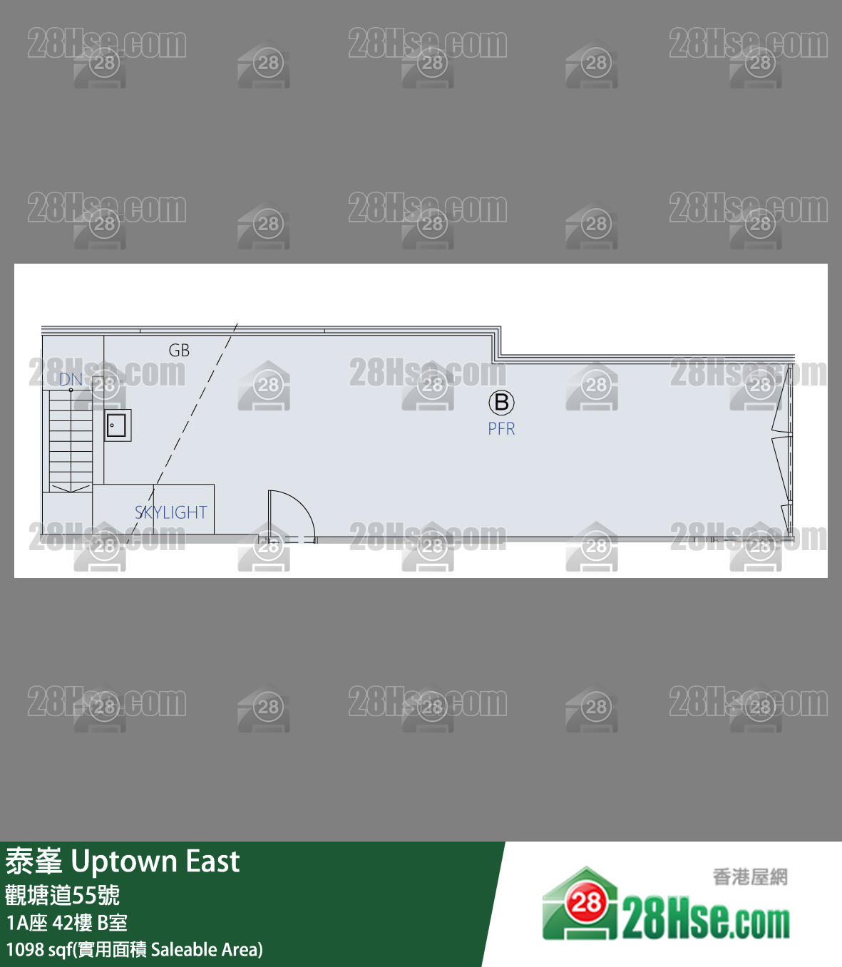泰峯 1A座42樓 B室 平面圖
