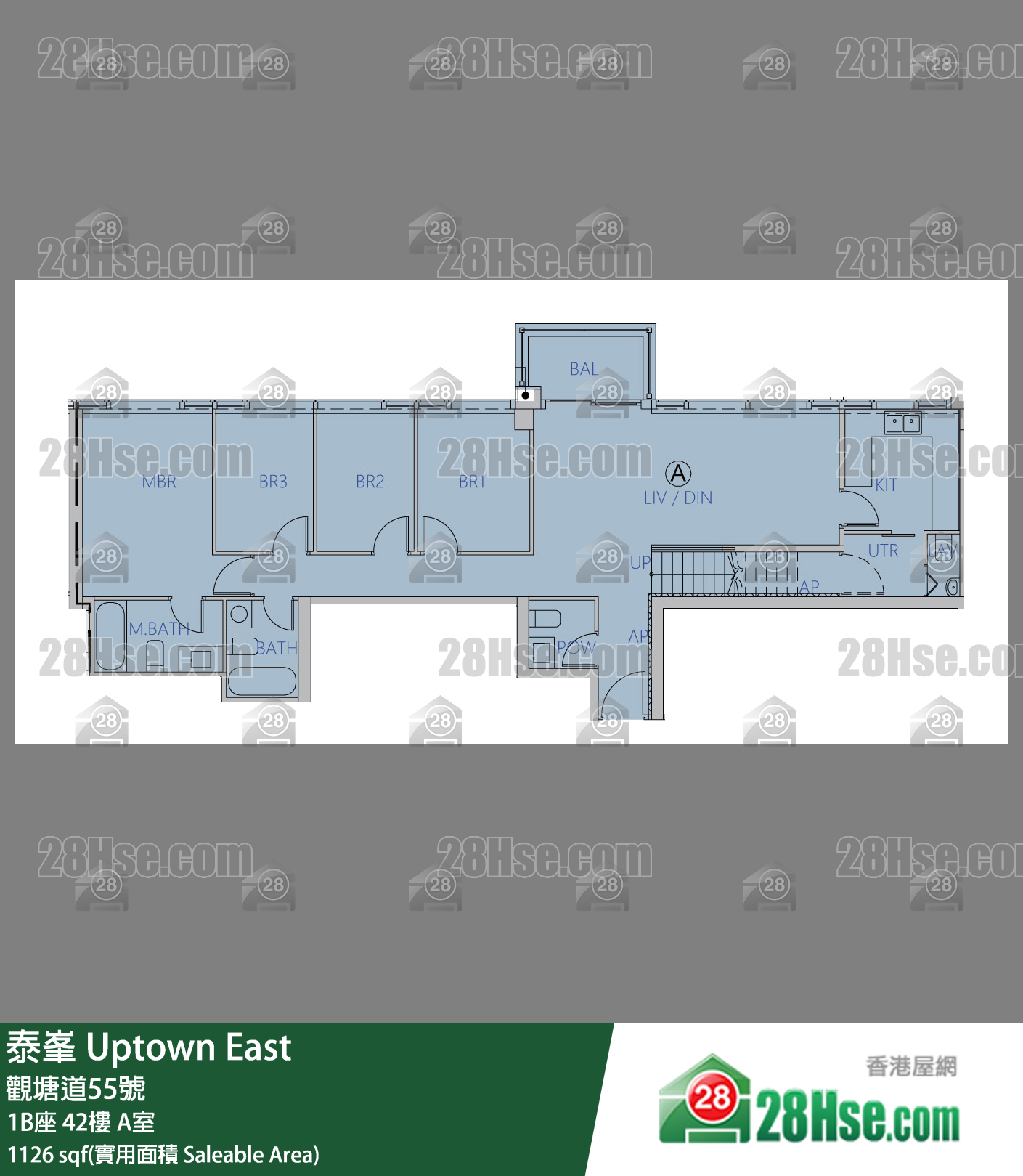 泰峯 1B座42楼 A室 平面图
