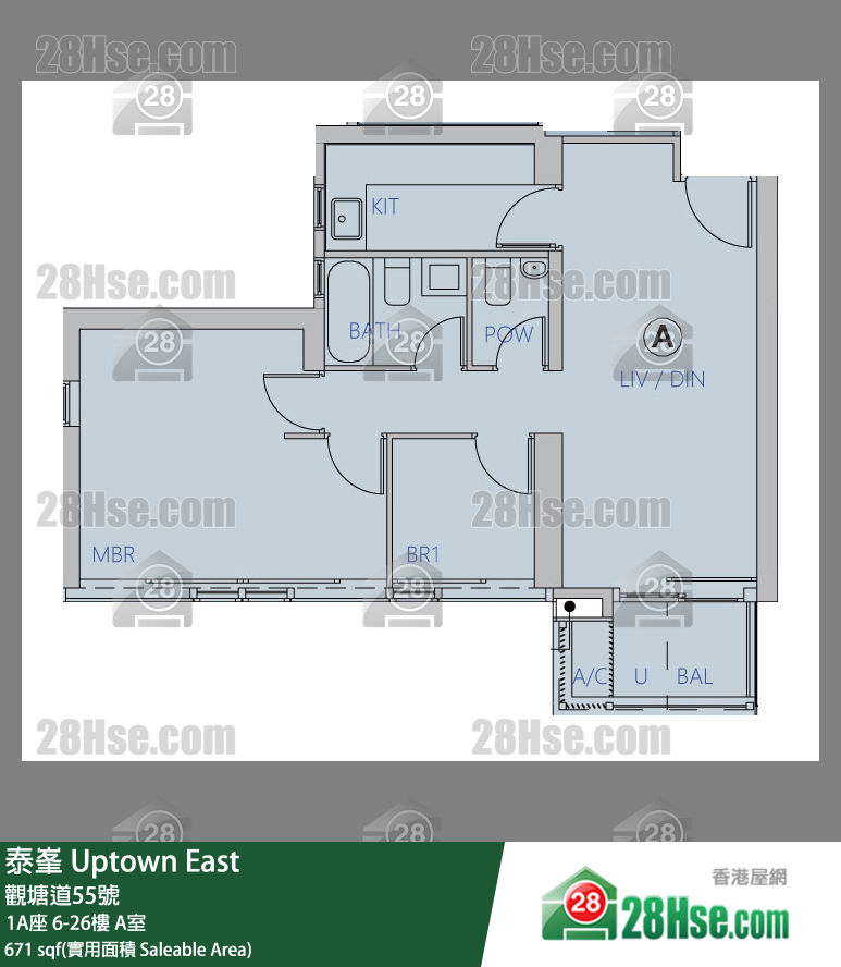 泰峯 1A座 7楼 A室 平面图
