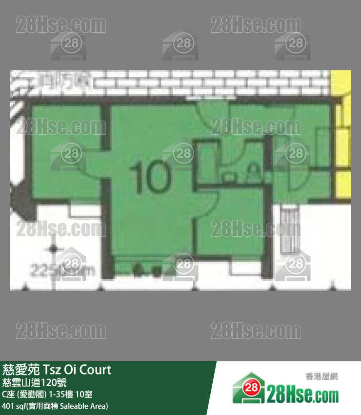 慈爱苑 C座 (爱勤阁)20楼 10室 平面图