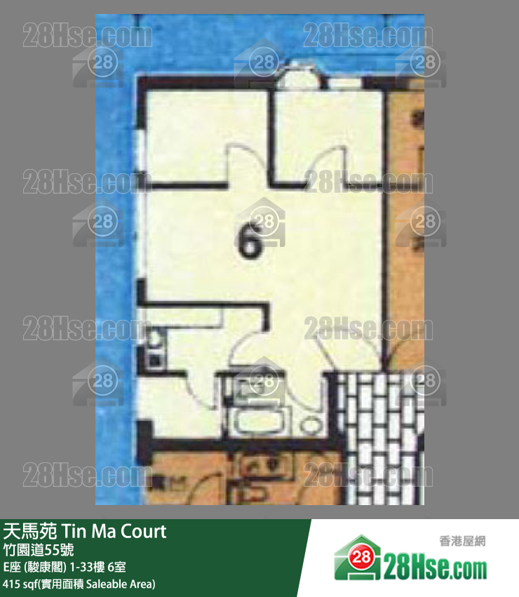 天馬苑 E座 (駿康閣)31樓 6室 平面圖