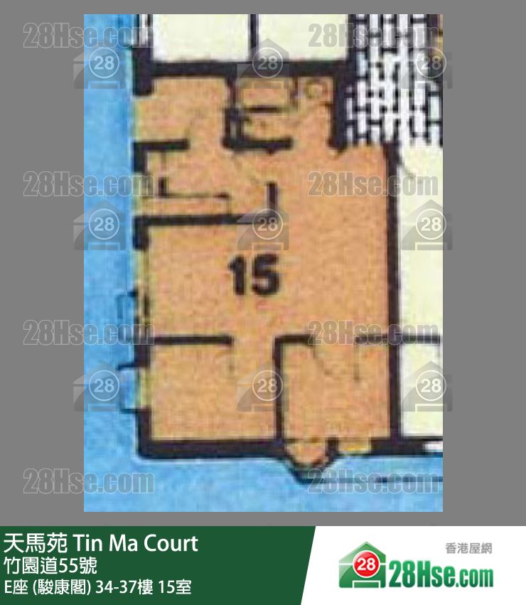 天馬苑 E座 (駿康閣)35樓 15室 平面圖