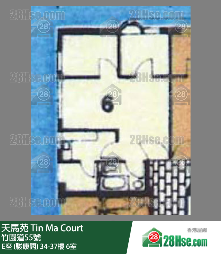 天馬苑 E座 (駿康閣)37樓 6室 平面圖