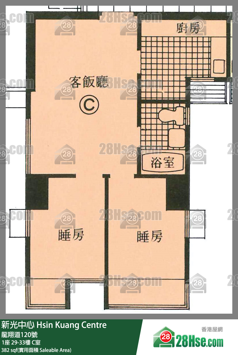新光中心 1座30樓 C室 平面圖