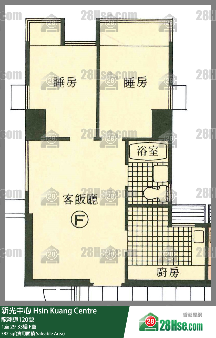 新光中心 1座 32樓 F室 平面圖