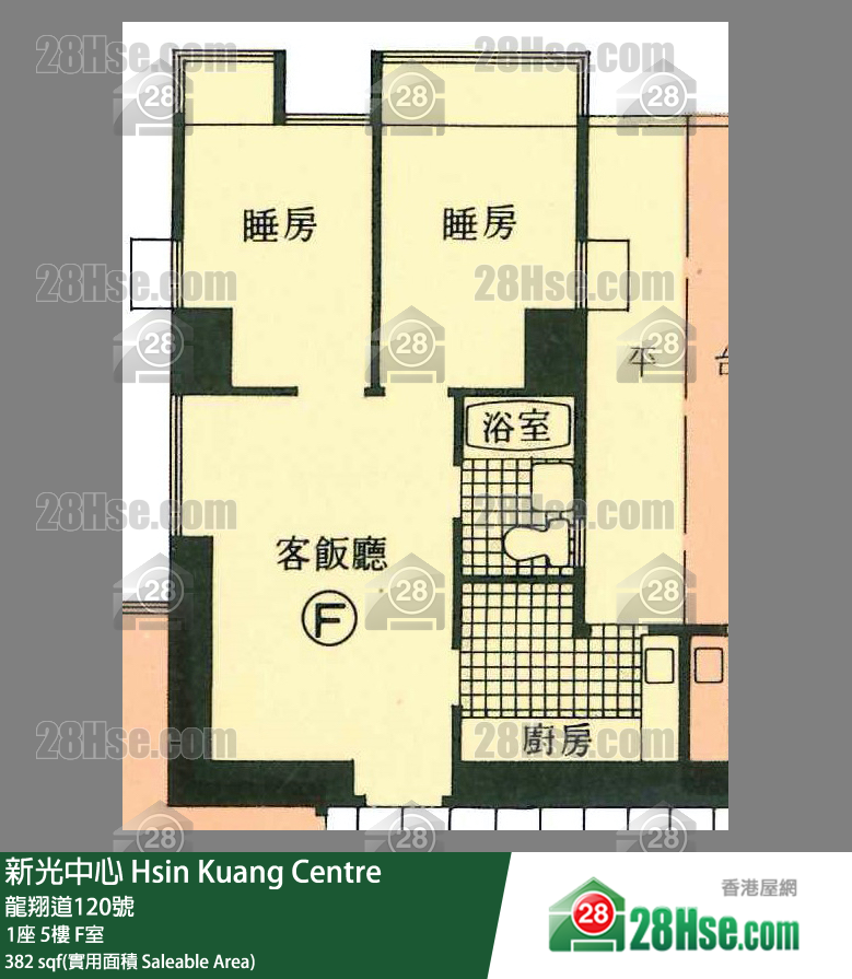 新光中心 1座5樓 F室 平面圖