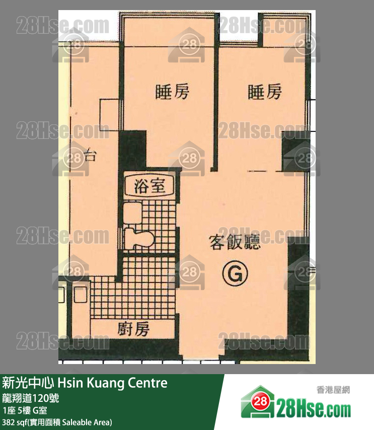 新光中心 1座5樓 G室 平面圖