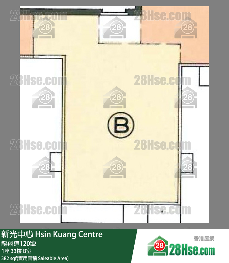 新光中心 1座33樓 B室 平面圖