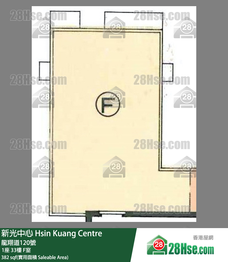 新光中心 1座33樓 F室 平面圖