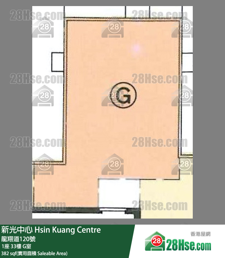 新光中心 1座33樓 G室 平面圖