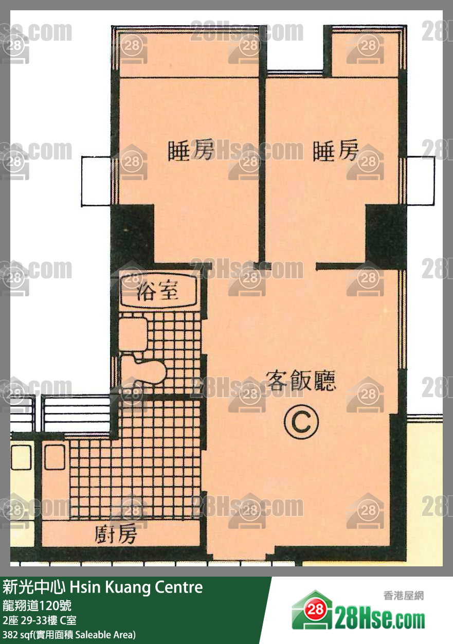新光中心 2座32樓 C室 平面圖