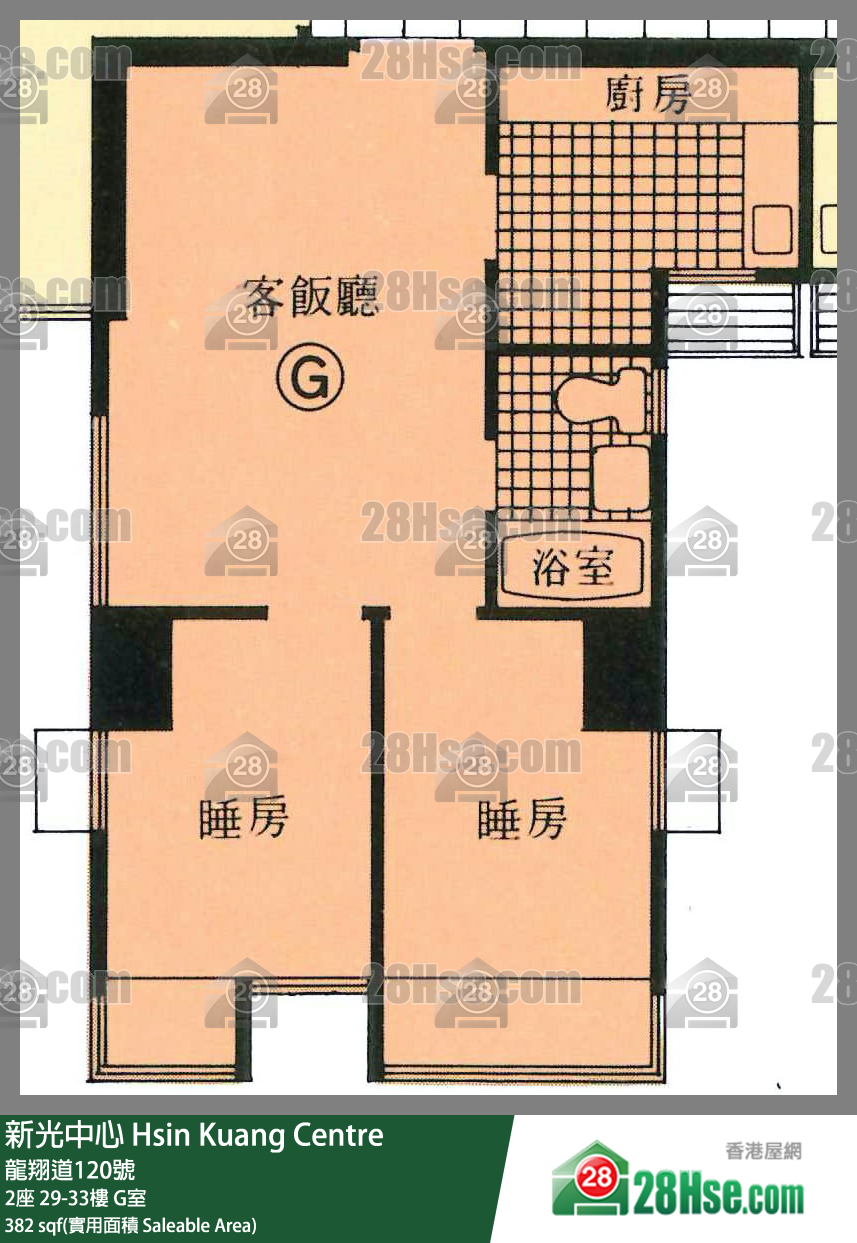 新光中心 2座30樓 G室 平面圖