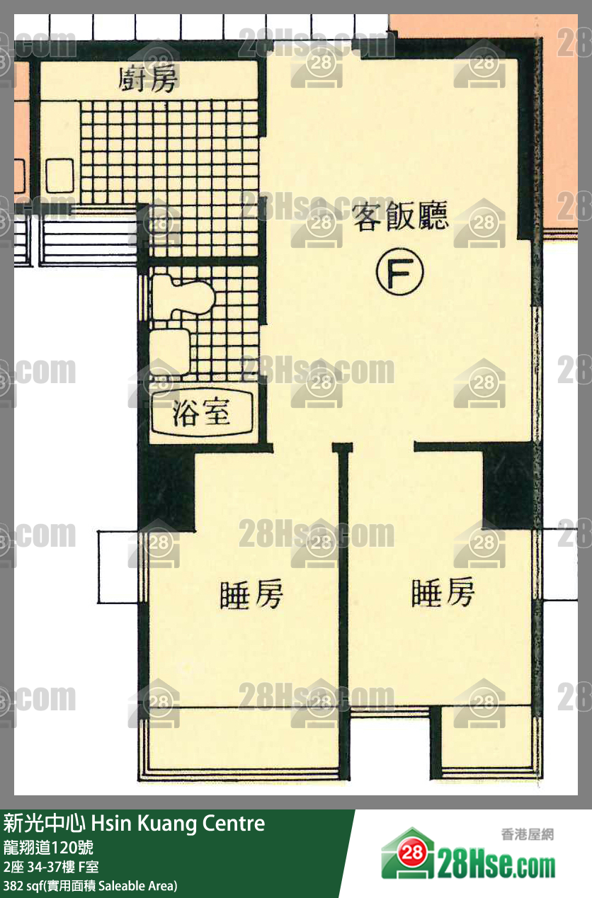 新光中心 2座 35樓 F室 平面圖