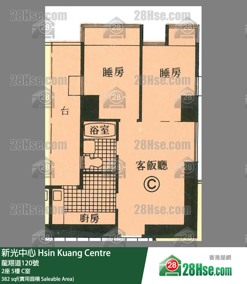 新光中心 2座 5樓 C室 平面圖