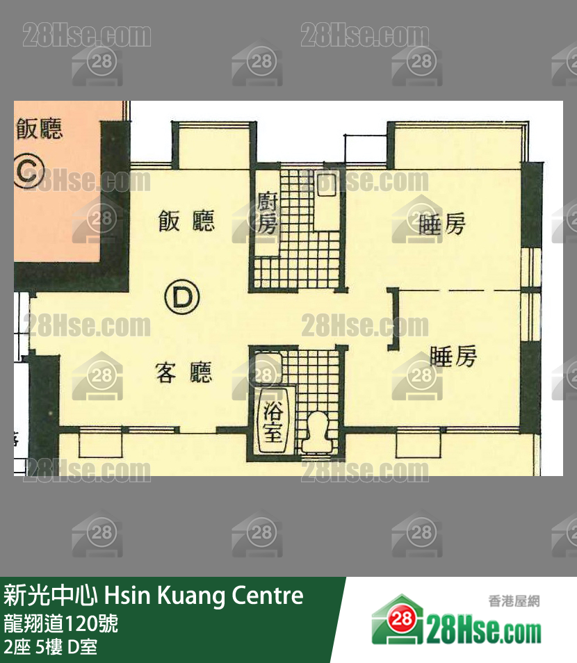 新光中心 2座5樓 D室 平面圖