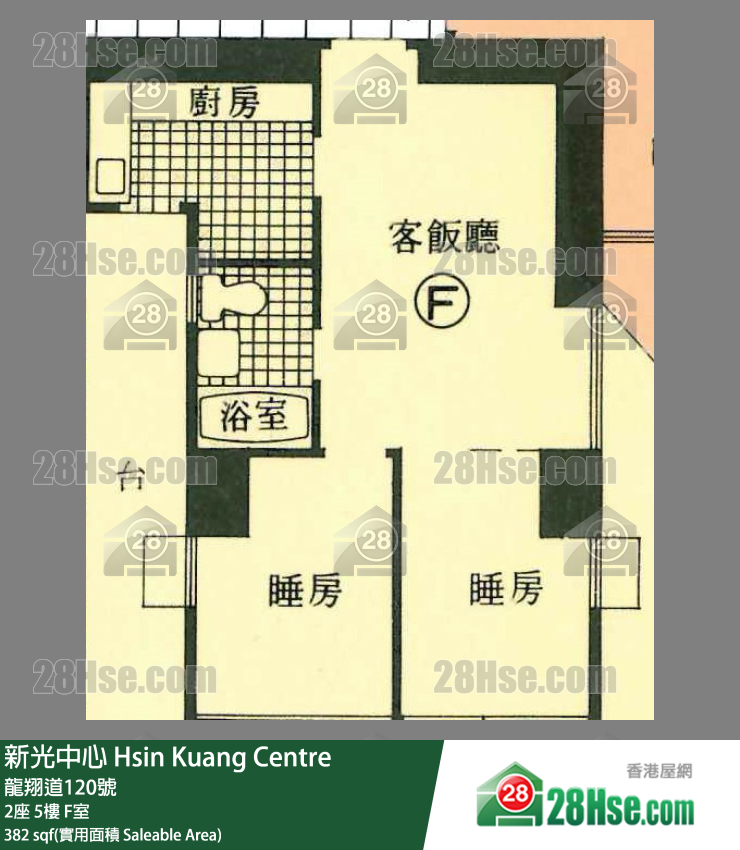 新光中心 2座5楼 F室 平面图