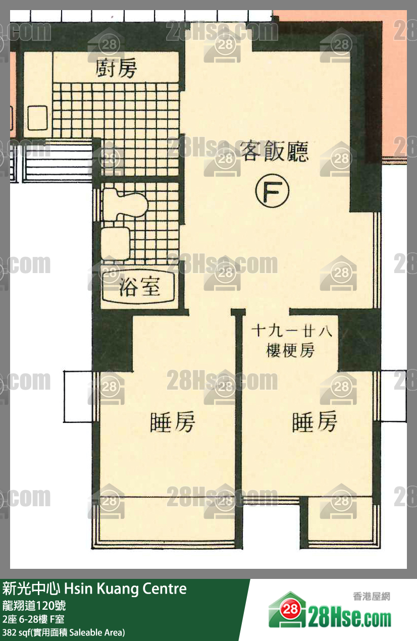 新光中心 2座 12樓 F室 平面圖