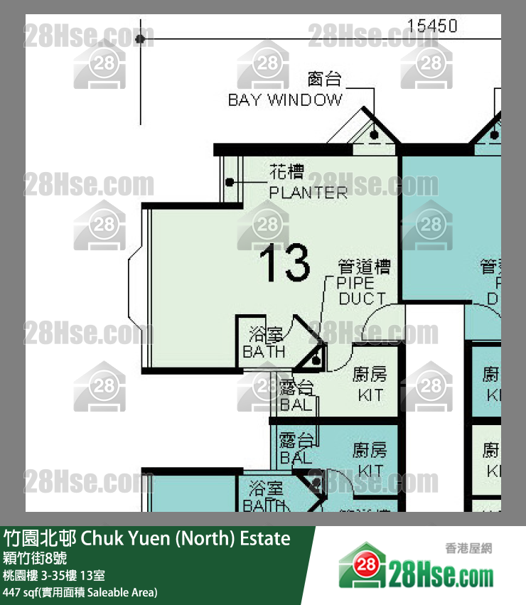Chuk Yuen (North) Estate Unit FloorPlan (Provided by 28Hse)
