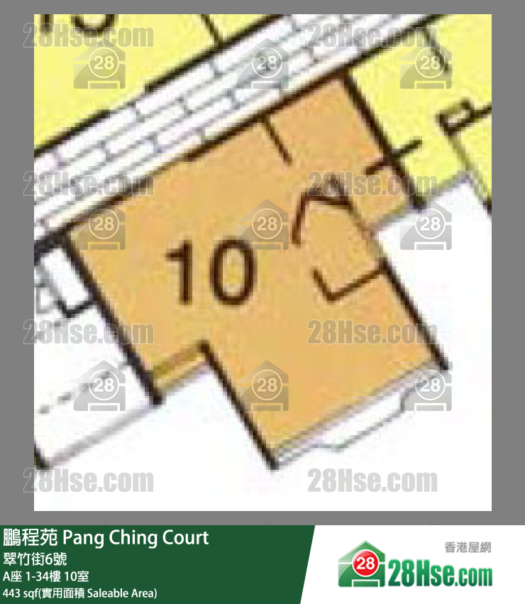 鹏程苑 A座31楼 10室 平面图
