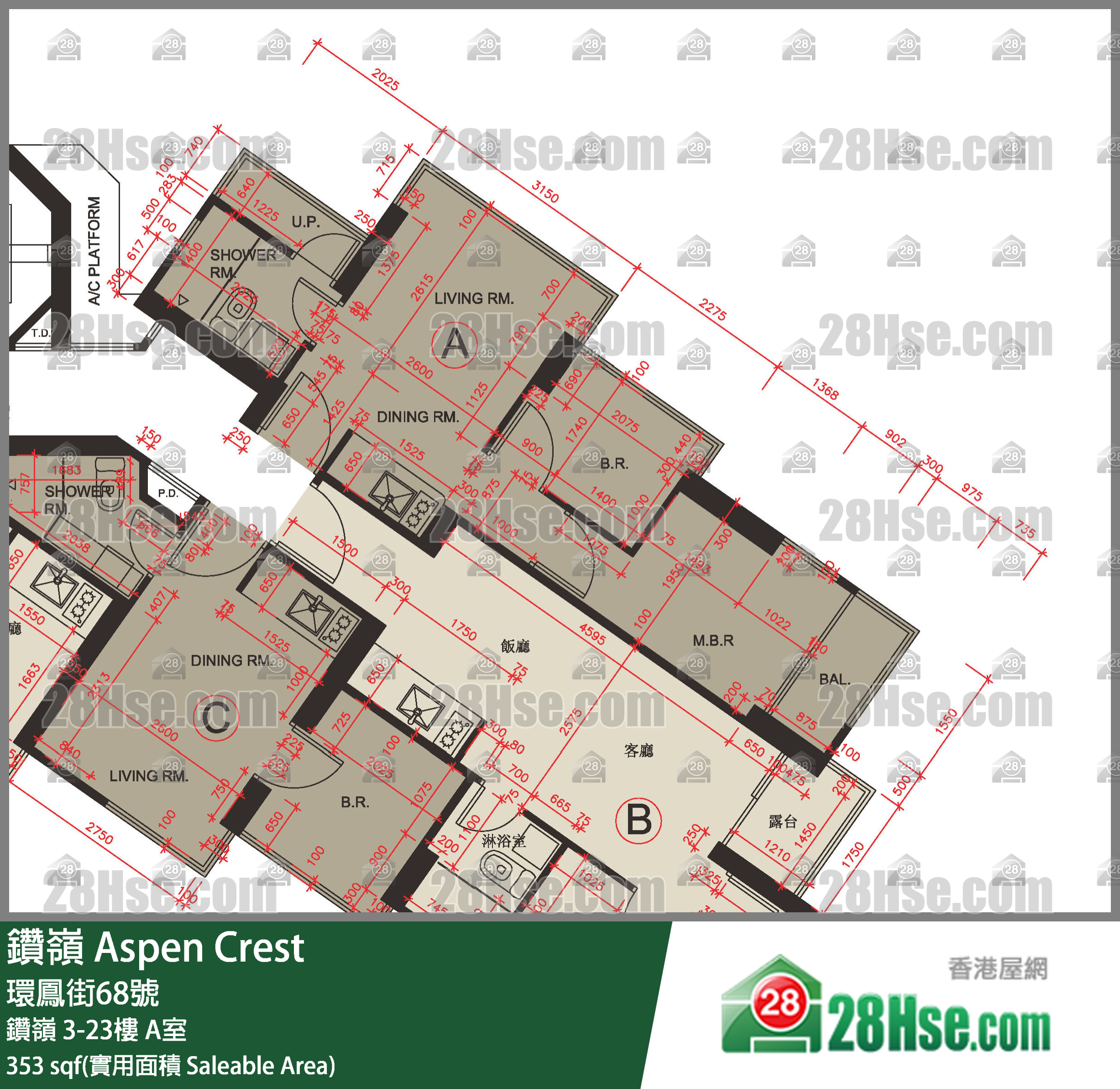 钻岭 钻岭 16楼 A室 平面图