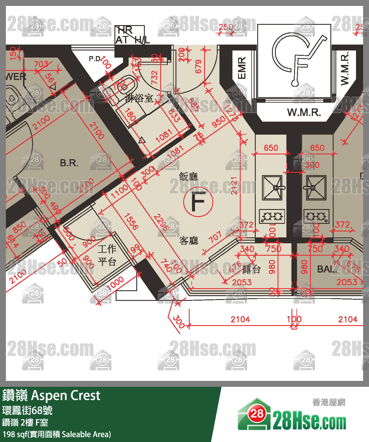 钻岭 钻岭 2楼 F室 平面图