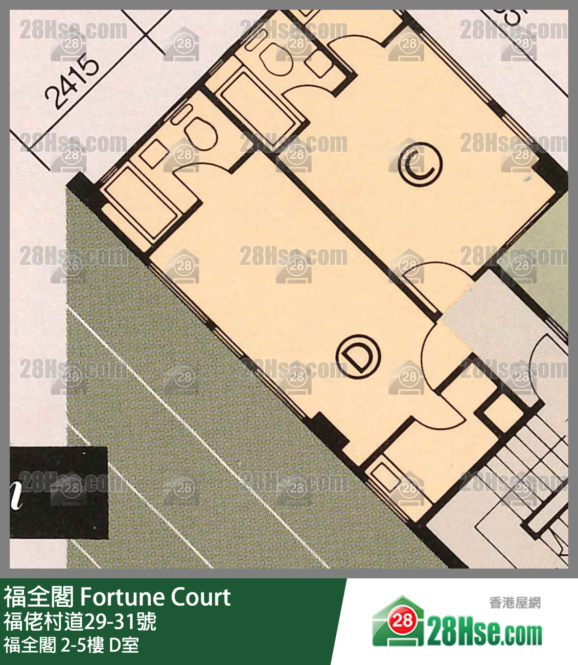 福全閣 福全閣5樓 D室 平面圖