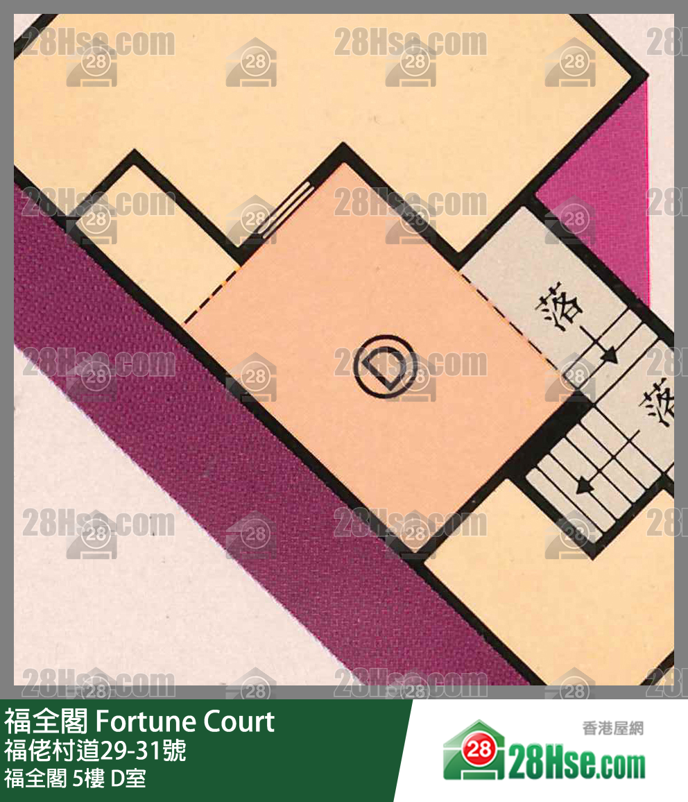 福全閣 福全閣5樓 D室 平面圖