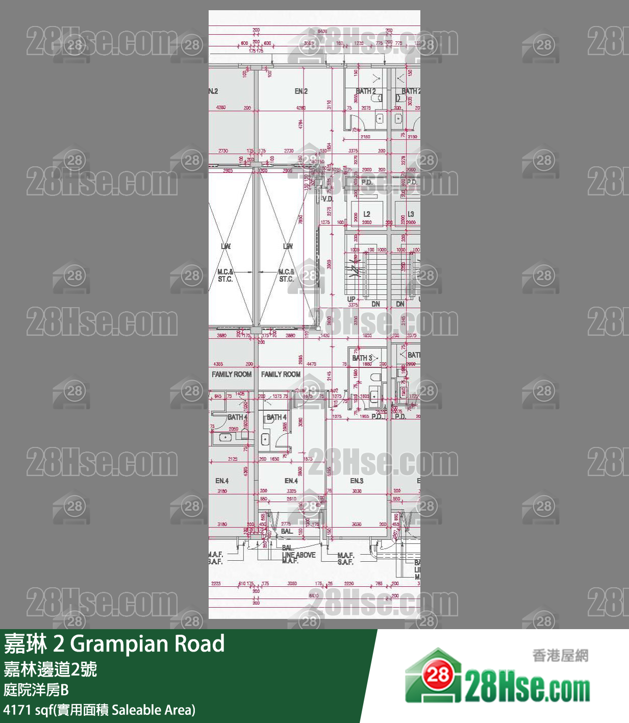 嘉琳 独立屋 庭院洋房B 平面图