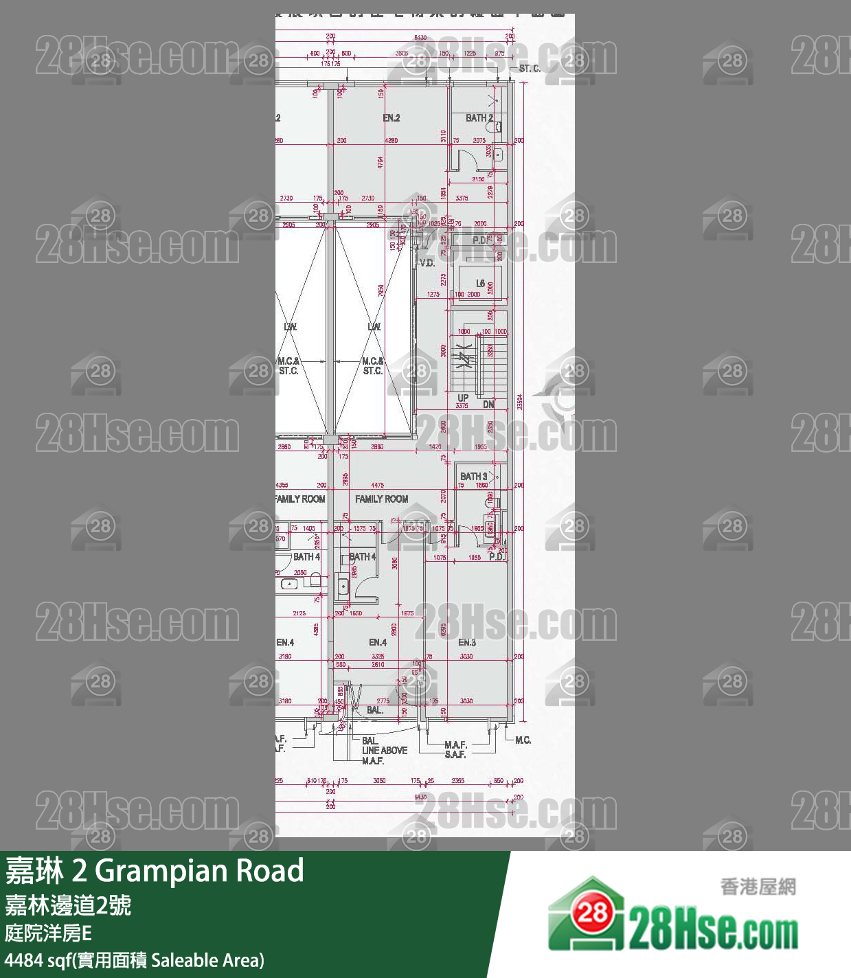 嘉琳 独立屋 庭院洋房E 平面图
