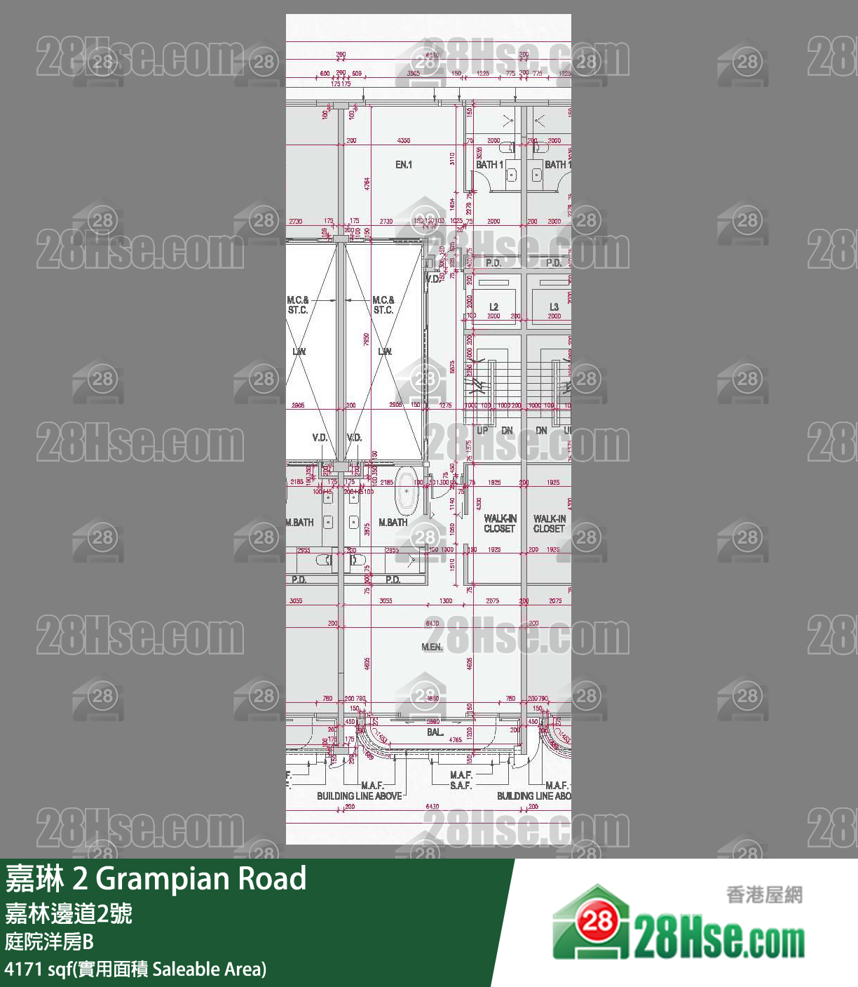 嘉琳 独立屋 庭院洋房B 平面图