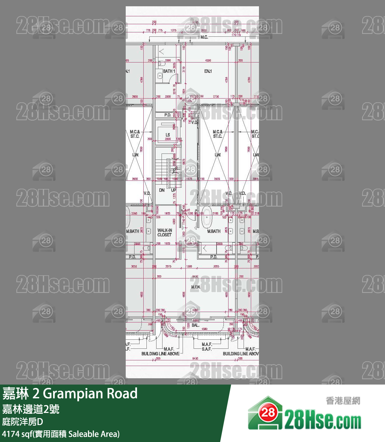 嘉琳 独立屋 庭院洋房D 平面图